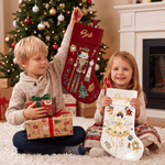 Personalized Christmas Theme Nutcracker Stocking with Name Home Decoration Christmas Gift for Kid Family