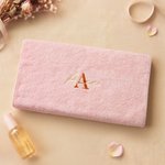 Personalized Embroidered Initial 100% Cotton Hand Towel Bath Towel with Name Daily Use Christmas Birthday Gift for Family Friend