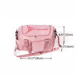 Sac de voyage personnalisé à plusieurs compartiments sur le thème du ballet, avec prénom et bandoulière : un cadeau d'anniversaire indispensable pour les passionnés de ballet