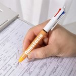 Personalised Multicolour 3 in 1 Glitter Ballpoint Pen with Name Daily Use Appreciation Birthday Gift for Nurses Teachers Students