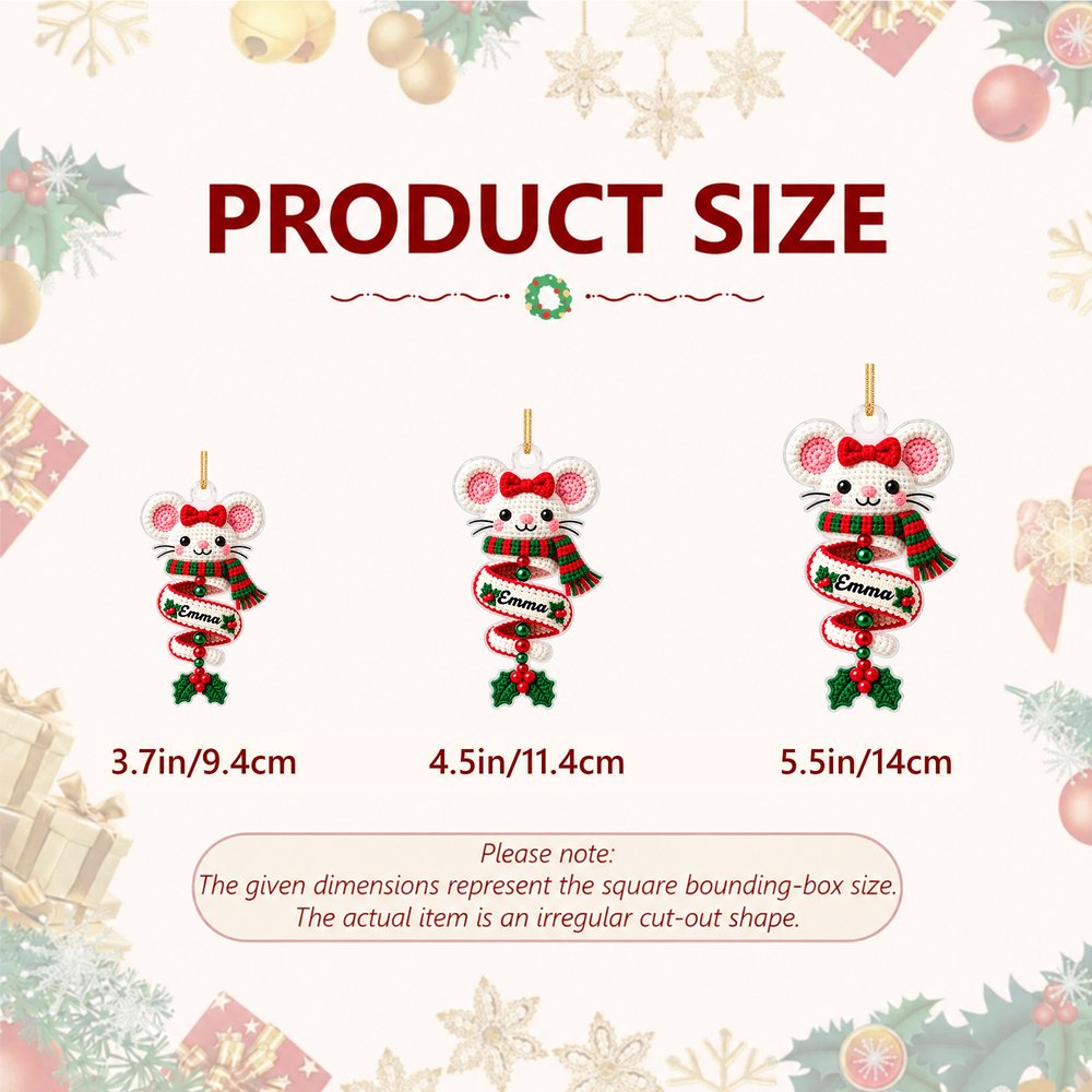 Personalised Cute Santa Claus Gingerbread Man Christmas Tree Ornament with Name Christmas Stocking Gift for Family Kids 9
