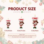 Personalised Cute Santa Claus Gingerbread Man Christmas Tree Ornament with Name Christmas Stocking Gift for Family Kids 9