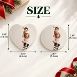 Ornamento rotondo in ceramica personalizzato con effetto 3D, disegno in stile cartone animato, foto 