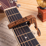 Personalized Monogram Wooden Guitar Capo with Engraved Name Guitar Accessory Birthday Gift for Guitar Music Lovers