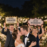 Personalized TIL Death Do Us Party Acrylic Lighted Wedding Sign with Surname and Date Wedding Party Gift for Newlyweds