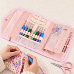 Personalised 3D-Effect Artwork Birth Flower Crochet Yarn Crochet Hook Organiser with Name Knitting Accessories Birthday Gift for Crochet Enthusiasts 4