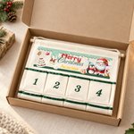 Personalised Festive Santa Claus Angel Christmas Advent Calendar Christmas Decorations Gift for Family Kids