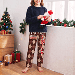 Personalized Candy Cane Plaid Pattern Soft Drawstring Pajama Pant with Name Christmas Gift for Family Kids