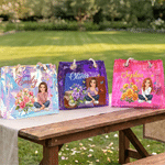 Personalized Cartoon Photo Birth Flower Waterproof Clear Tote Bag with Name Beach Party Holiday Birthday Gift for Brides Sisters Women 8