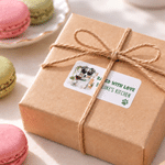 Personalised Pet Baking Theme Photo Waterproof Stickers with Text Daily Use Baking Cupcake Birthday Gift for Bakers Pet Lovers Owners 4