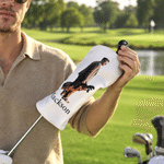Personalised Photo PU Leather Protective Golf Headcover with Name Golf Club Birthday Gift for Golf Lover Coach Dad 6
