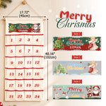 Personalised Festive Santa Claus Angel Christmas Advent Calendar Christmas Decorations Gift for Family Kids