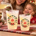 Personalised Family Christmas Element 12-16 oz Plastic Cup with Text and Name Christmas Family Gathering Party Gifts for Family Guests