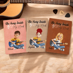 Personalised The Song Inside My Heart Guitar Cartoon Character A5 A6 Notebook with Name Birthday Music Festival Gift for Music Lover Musician Reader 6