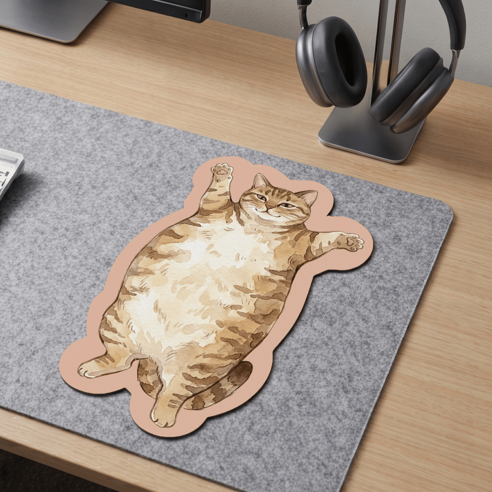 Personalised Watercolor Style Pet Photo Non-Slip Mouse Pad Desk Decor Birthday Christmas Gift for Dog Cat Pet Owner 3