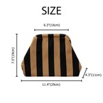 Personalized Mahjong Queen Striped Knitted Large Capacity Mahjong Tile Pouch Bag with Embroidered Name Christmas Holiday Gift for Mahjong Lover