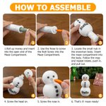 Caja-rompecabezas personalizada con labrado en 3D: árbol de Navidad, muñeco de nieve y laberinto; caja interactiva oculta y divertida para guardar dinero, con nombre; regalo de Navidad para niños, adultos y toda la familia 9