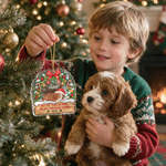 Personalised My 1st Christmas Pet Photo Design Acrylic Ornament with Name and Year Christmas Tree Decor Christmas Gift for Pet Owners Lovers 3