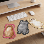 Personalised Watercolor Style Pet Photo Non-Slip Mouse Pad Desk Decor Birthday Christmas Gift for Dog Cat Pet Owner 6
