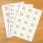 Personalised Pet Baking Theme Photo Waterproof Stickers with Text Daily Use Baking Cupcake Birthday Gift for Bakers Pet Lovers Owners 8