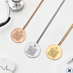Personalised Engraved Medical Alert Symbol Stainless Steel Necklace with QR Code Emergency Healthcare Gift for Patients Caregivers 2