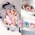 Personalised Multicolour Ballet Element Seersucker Duffle with Name Dance Class Birthday Gift for Ballet Lovers Kids
