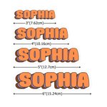 Personalised  Multicolour Name Waterproof Stickers Daily Use Christmas Birthday Gift for Student Kid