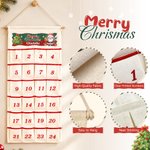 Personalised Festive Santa Claus Angel Christmas Advent Calendar Christmas Decorations Gift for Family Kids