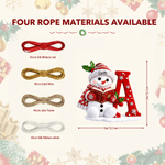Adorno acrílico personalizado de Navidad con un muñeco de nieve leyendo, con nombre y letra; decoración para el árbol de Navidad y el hogar; regalo de Navidad para niños y la familia 9