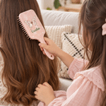 Personalised Birth Flower & Butterfly Hair Brush Anti-Static Massage Comb with Name Daily Use Birthday Gift for Woman Mother Bridesmaid
