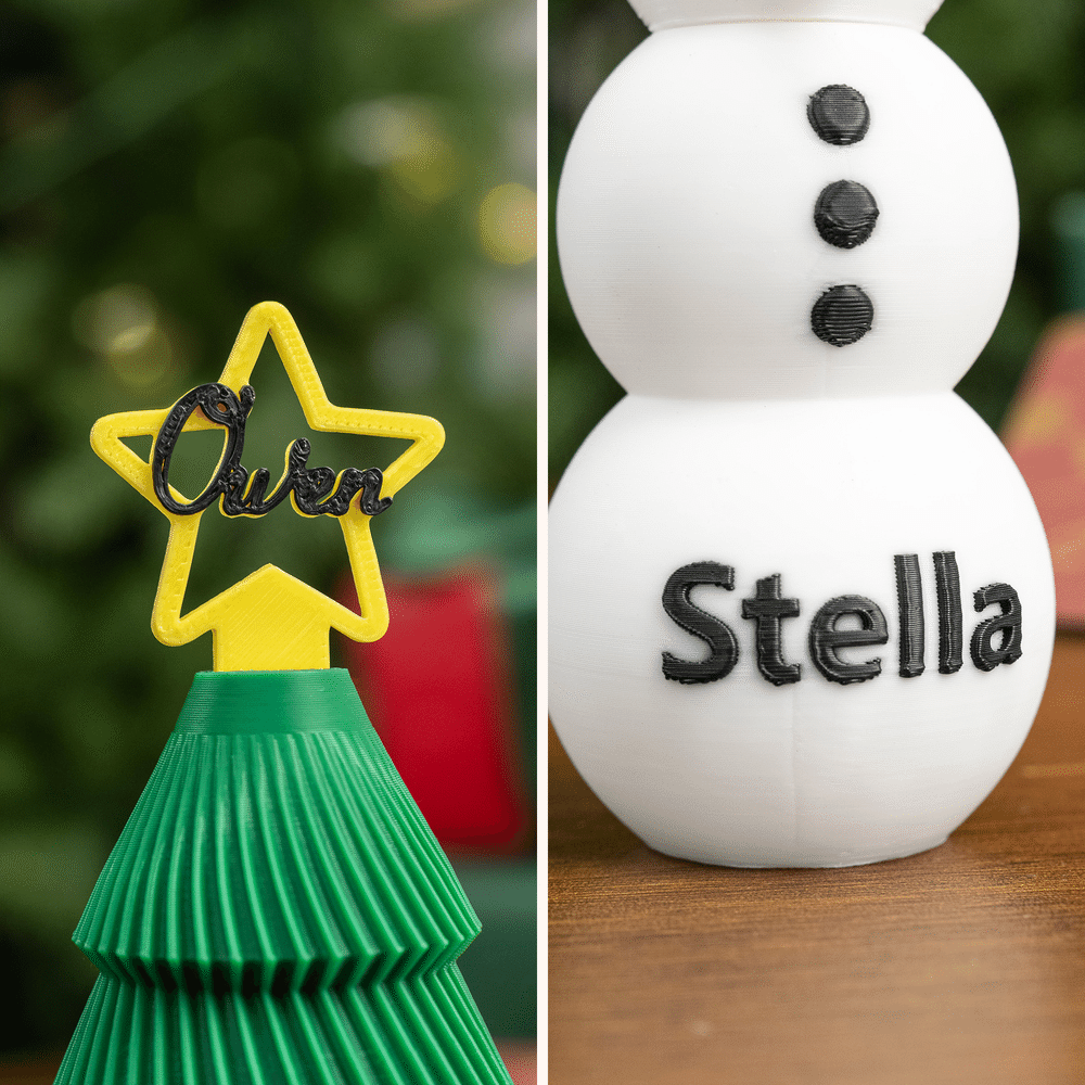 Caja-rompecabezas personalizada con labrado en 3D: árbol de Navidad, muñeco de nieve y laberinto; caja interactiva oculta y divertida para guardar dinero, con nombre; regalo de Navidad para niños, adultos y toda la familia 6