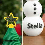 Caja-rompecabezas personalizada con labrado en 3D: árbol de Navidad, muñeco de nieve y laberinto; caja interactiva oculta y divertida para guardar dinero, con nombre; regalo de Navidad para niños, adultos y toda la familia 6