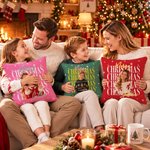 Personalised Cute Christmas Snow Star Element Pillow with Photo and Name Soft Home Decor Christmas Gift for Family Friends