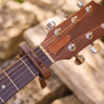 Personalized Monogram Wooden Guitar Capo with Engraved Name Guitar Accessory Birthday Gift for Guitar Music Lovers