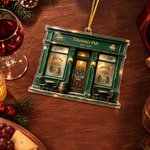 Personalised  Irish Bar Acrylic Ornament with Pub Name and Text Home Decor Christmas Anniversary Gift for Tavern Owner Man