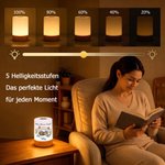 Personalisiertes Nachtlicht mit Haustierengel, Trauerspruch & Namen | Kabellos & Dimmbar | Regenbogenbrücke | Trauergeschenk für Herrchen & Frauchen 7