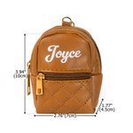 Personalized Multicolor Mini Name PU Leather Coin Earphone Bag Keychain Daily Use Birthday Anniversary Gift for Women 8