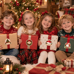 Personalized Cute Christmas Theme Pattern Waterproof Stickers Labels with Name Gift Decor Christmas Party Favors for Family Friends