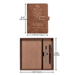 Personalized The Next Chapter PU Leather A5 Notebook with Name Daily Office Use Retirement Graduation Gift for Retirees Graduates