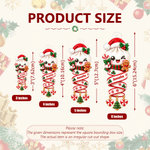 Personalized Multicolor Santa Hat Ribbon Dumpling Acrylic Hanging Ornament with Name Tree Decoration Christmas Gift for Family Kids Friends