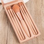 Personalized Cute Birth Flower Unicorn Makeup Brush  with Name Case Birthday Christmas Gift for Girls Young Females