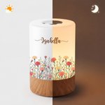 Personalised Birth Flower Dimmable Touch Control Night Light with Name and Adjustable Colour Bedroom Decor Birthday Gift for New Mum Women Friends 9