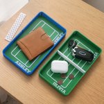 Personalized 3D Printed Mini Tennis Court Design Catchall Snap Tray with Name Desktop Storage Organizer Birthday Gift for Tennis Players Lovers 2