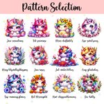 Personalized Cute Birth Flower Unicorn Makeup Brush  with Name Case Birthday Christmas Gift for Girls Young Females