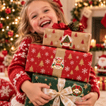 Personalized Cute Christmas Theme Pattern Waterproof Stickers Labels with Name Gift Decor Christmas Party Favors for Family Friends