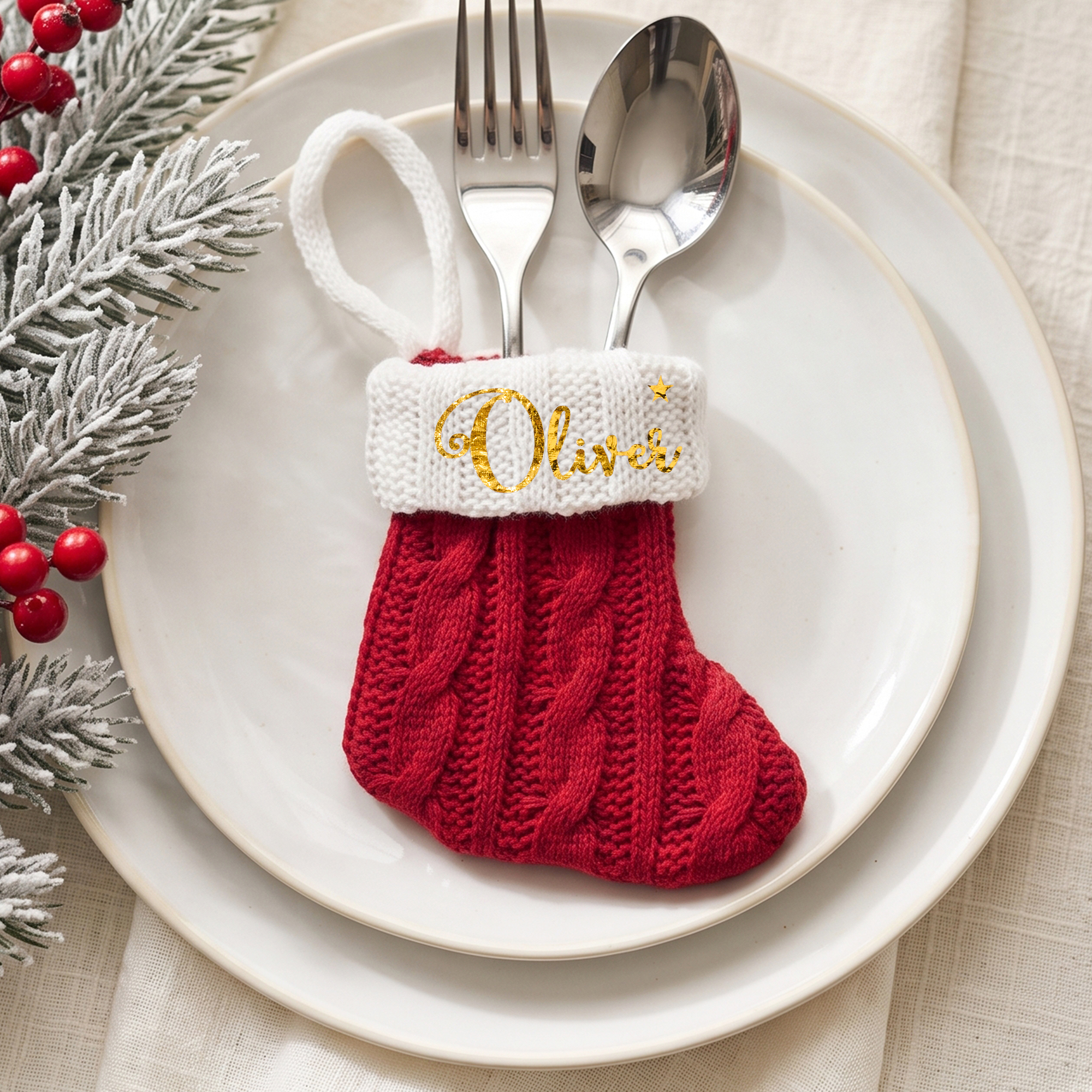 Personalized Multicolor Handmade Christmas Stocking with Name Home Decoration Christmas Gift for Family Friend
