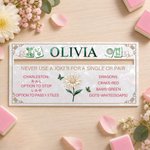 Personalized Mother of Pearl Design Birth Flower Mahjong Line Reader with Name Mahjong Group Game Night Gift for Mahjong Lovers