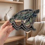 Personalised Sea Turtle Shark Layered Wooden LED Light with Text Bedroom Decor Birthday Holiday Christmas Gift for Kids Marine Life Enthusiasts 4