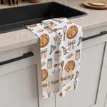 Torchon de cuisine personnalisé vintage sur le thème de la pâtisserie, du pain et des gaufres, avec inscription – Cadeau de pendaison de crémaillère ou d'anniversaire pour les passionnés de pâtisserie 8