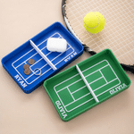 Personalized 3D Printed Mini Tennis Court Design Catchall Snap Tray with Name Desktop Storage Organizer Birthday Gift for Tennis Players Lovers 1